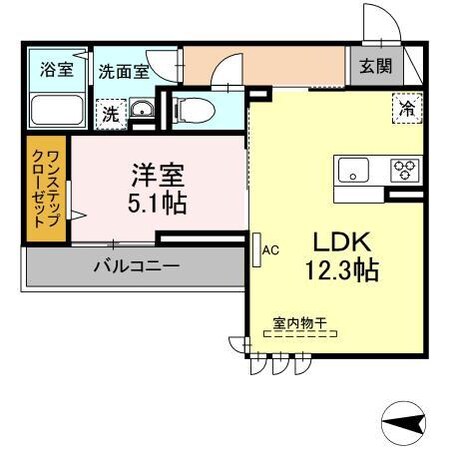 グランシャリオ東深津の物件間取画像